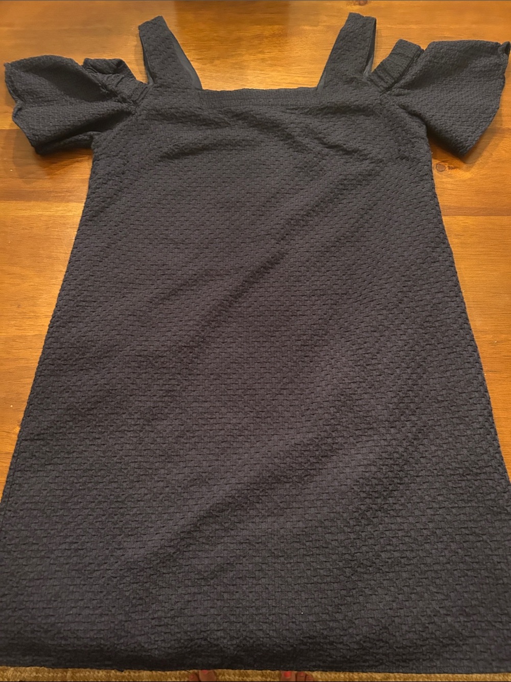 Jcrew Classic Navy off the shoulder dress